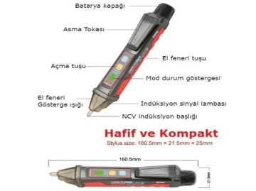 Unit UT12E Temassız Voltaj Test Kalemi