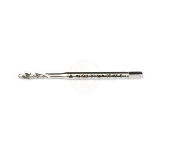MTE Metrik Normal Vidalı Helis Kanallı Makina Kılavuzu HSS-E DIN 371/C M6 x 80 mm