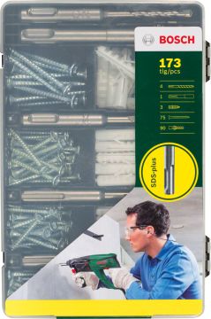 Bosch Vidalama ve Delme Ucu Set SDS Plus (173 Parça) - 2607017163