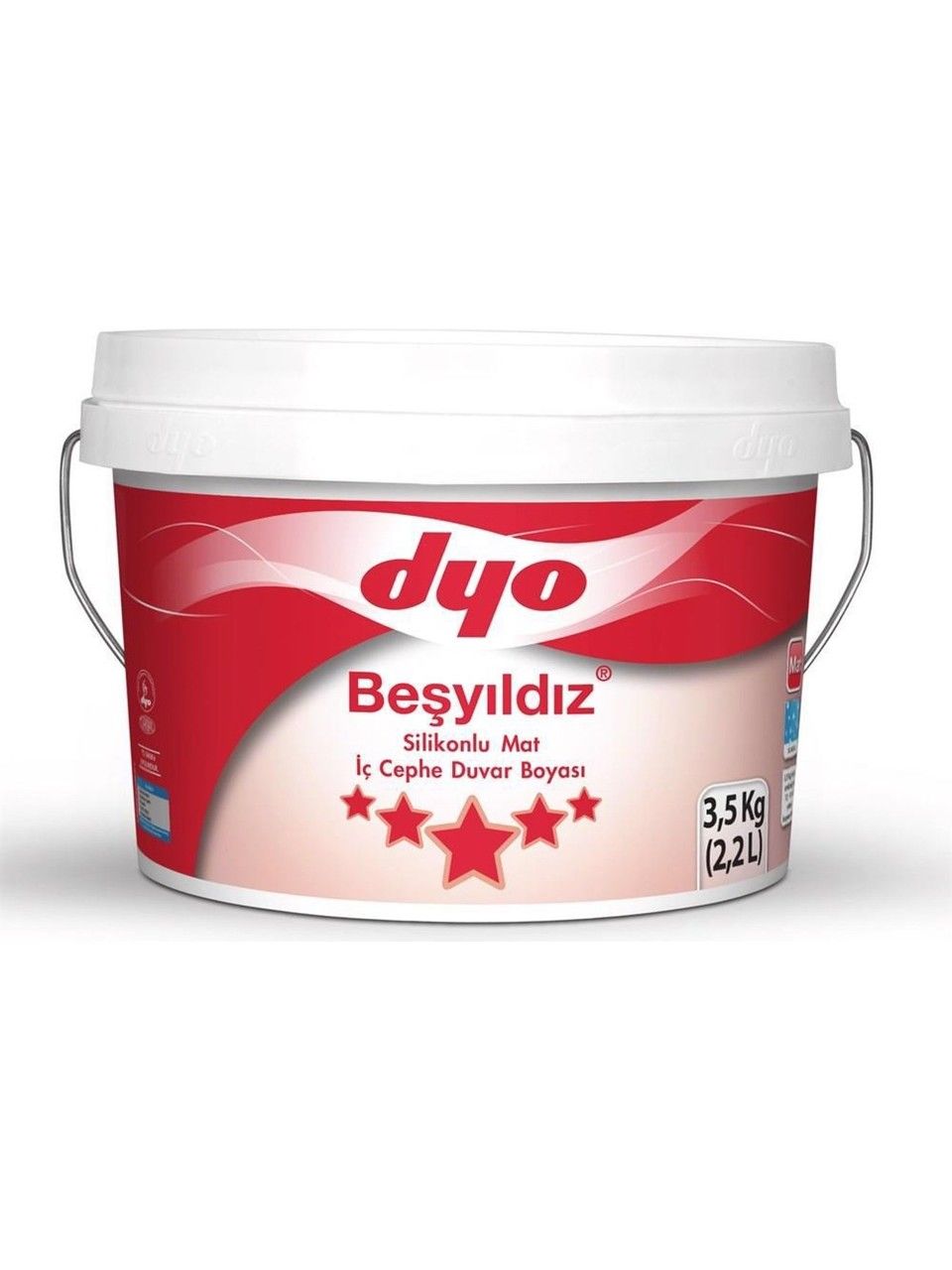 Dyo Beşyıldız Silikonlu Mat İç Cephe Duvar Boyası Baz C 10 Kg