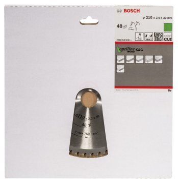 Bosch Daire Testere Bıçağı Optiline Wood 210x30 mm 48 Diş (2,0/1,4 mm) - 2608640430