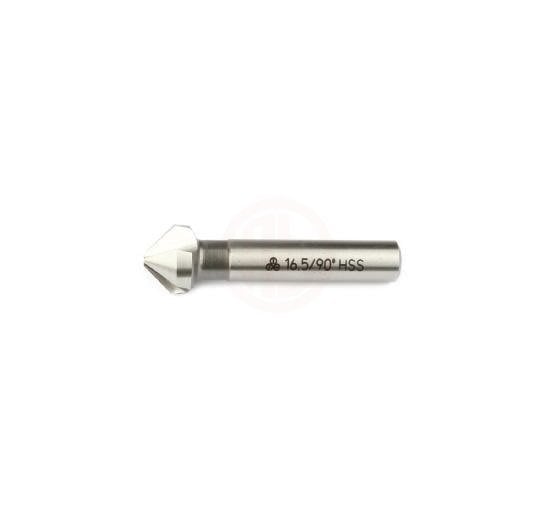 MTE Silindirik Saplı Havşa Freze Üç Ağızlı HSS DIN 335/C (90°) 6,3x45 mm