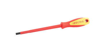 İzeltaş Düz Uçlu Tornavida Elektrikçi İzoleli 1000V 5,5x125 mm