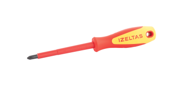 İzeltaş Yıldız Uçlu Tornavida Elektrikçi İzoleli 1000V 3x60 mm