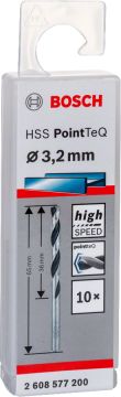 Bosch Metal Matkap Ucu HSS PointTeQ (DIN 338) 3,2 mm (10 Adet) - 2608577200