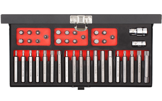 Ceta Form 40 Parça H10 Torx-Allen-Xzn Lokmalı Bits Uç Takımı (Metal Kutulu)
