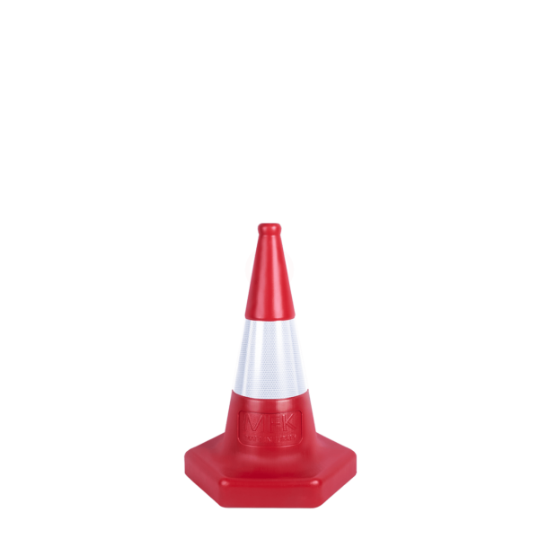 MFK Plastik Ekonomik Trafik ve Reklam Konisi 50 Cm Kırmızı - MFK3500