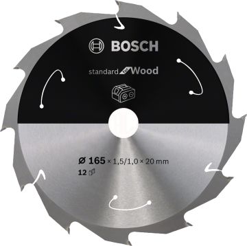 Bosch Daire Testere Bıçağı Standard For Wood 165x20 mm 12 Diş - 2608837684