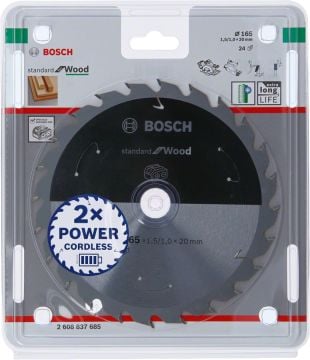 Bosch Daire Testere Bıçağı Standard For Wood 165x20 mm 24 Diş - 2608837685