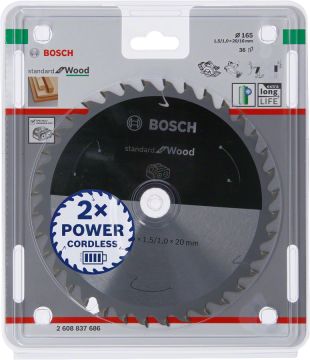 Bosch Daire Testere Bıçağı Standard For Wood 165x20 mm 36 Diş - 2608837686