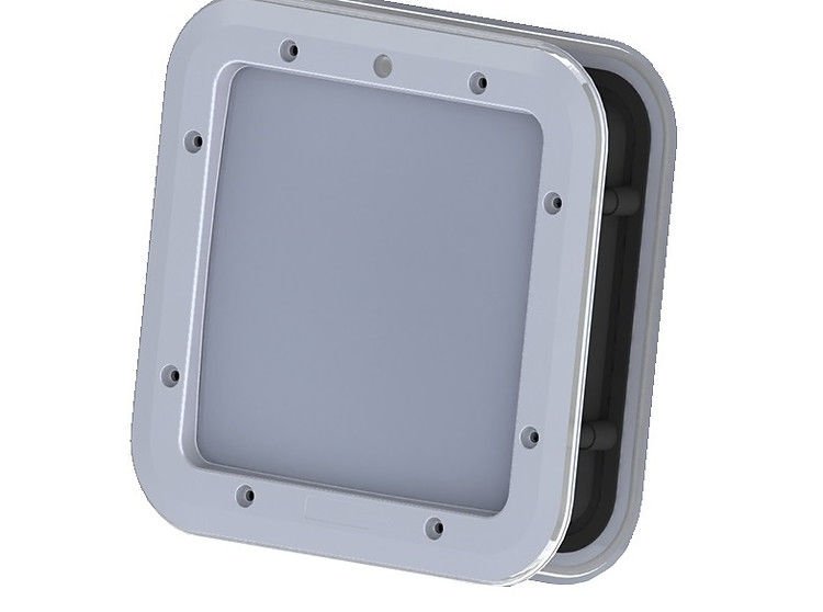 Atlastek Klima Santral Kare Gözetleme Camı 23x23 cm Panel 4.0-5.0 cm