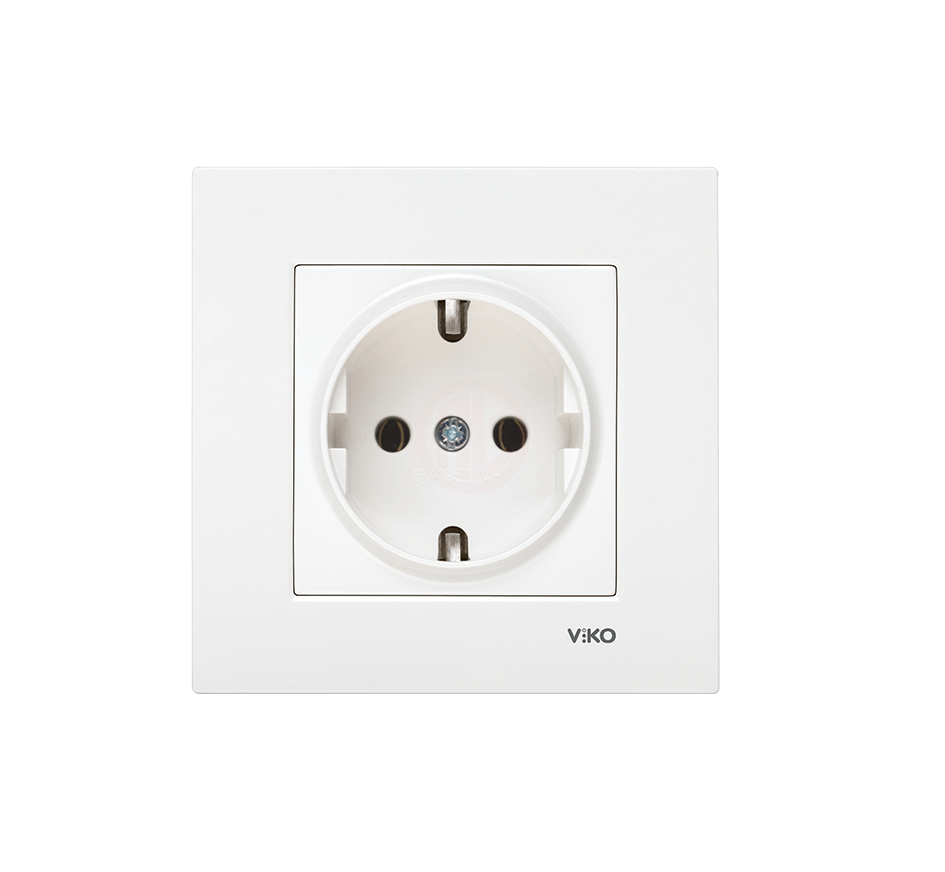 Viko KARRE BEYAZ TOPRAKLI PRİZ - 90960X080