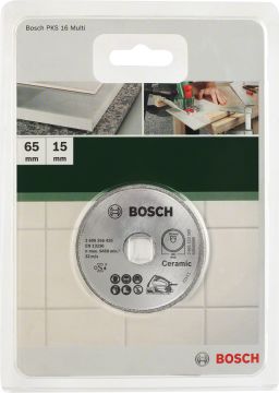 Bosch Elmas Kesme Diski PKS 16 Multi Seramik İçin 65x15 mm - 2609256425