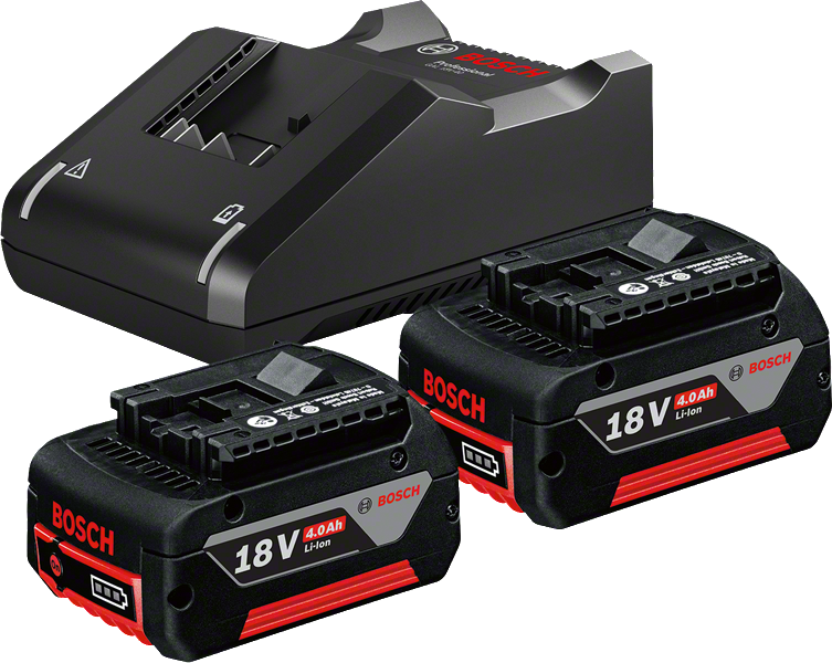 Bosch 2 x GBA 18V 4.0AH + Gal 18V-40 Profesyonel Akü Şarj Cihazı seti (Starter Başlangıç Kit)