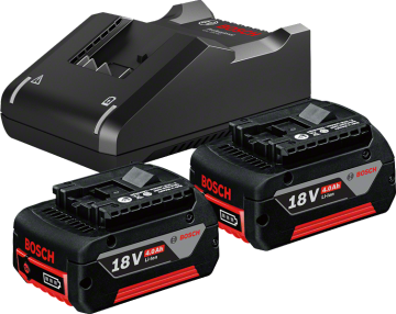 Bosch 2 x GBA 18V 4.0AH + Gal 18V-40 Profesyonel Akü Şarj Cihazı seti (Starter Başlangıç Kit)