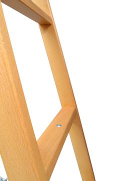Buse A Tipi Geniş Basamaklı Ahşap Merdiven 3 Basamaklı (110 Cm)