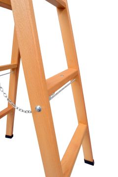 Buse A Tipi Geniş Basamaklı Ahşap Merdiven 3 Basamaklı (110 Cm)
