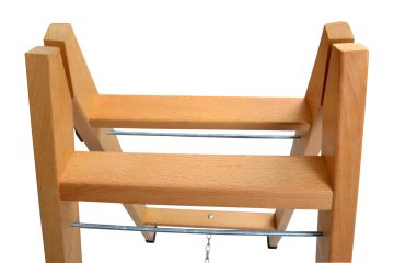 Buse A Tipi Geniş Basamaklı Ahşap Merdiven 3 Basamaklı (110 Cm)