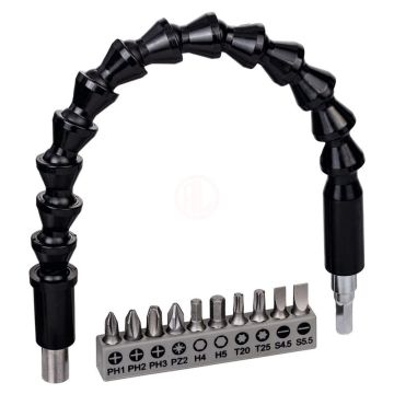 Bosch Vidalama Ve Uzatma Ucu Set 30 Cm Plastik (11 Parça) - 2608522377