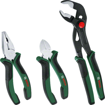 Bosch Pense Seti 3 Parça Premium (Pense, Yan Keski, Boru Anahtarı) - 1600A02W7J