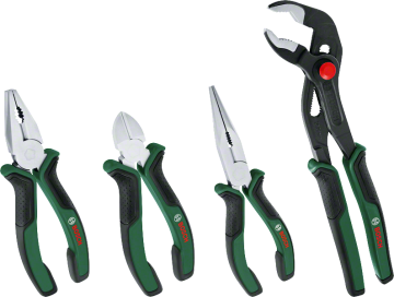 Bosch Pense Seti 4 Parça (Kargaburun, Yan Keski, Pense, Boru Anahtarı) - 1600A02W7K