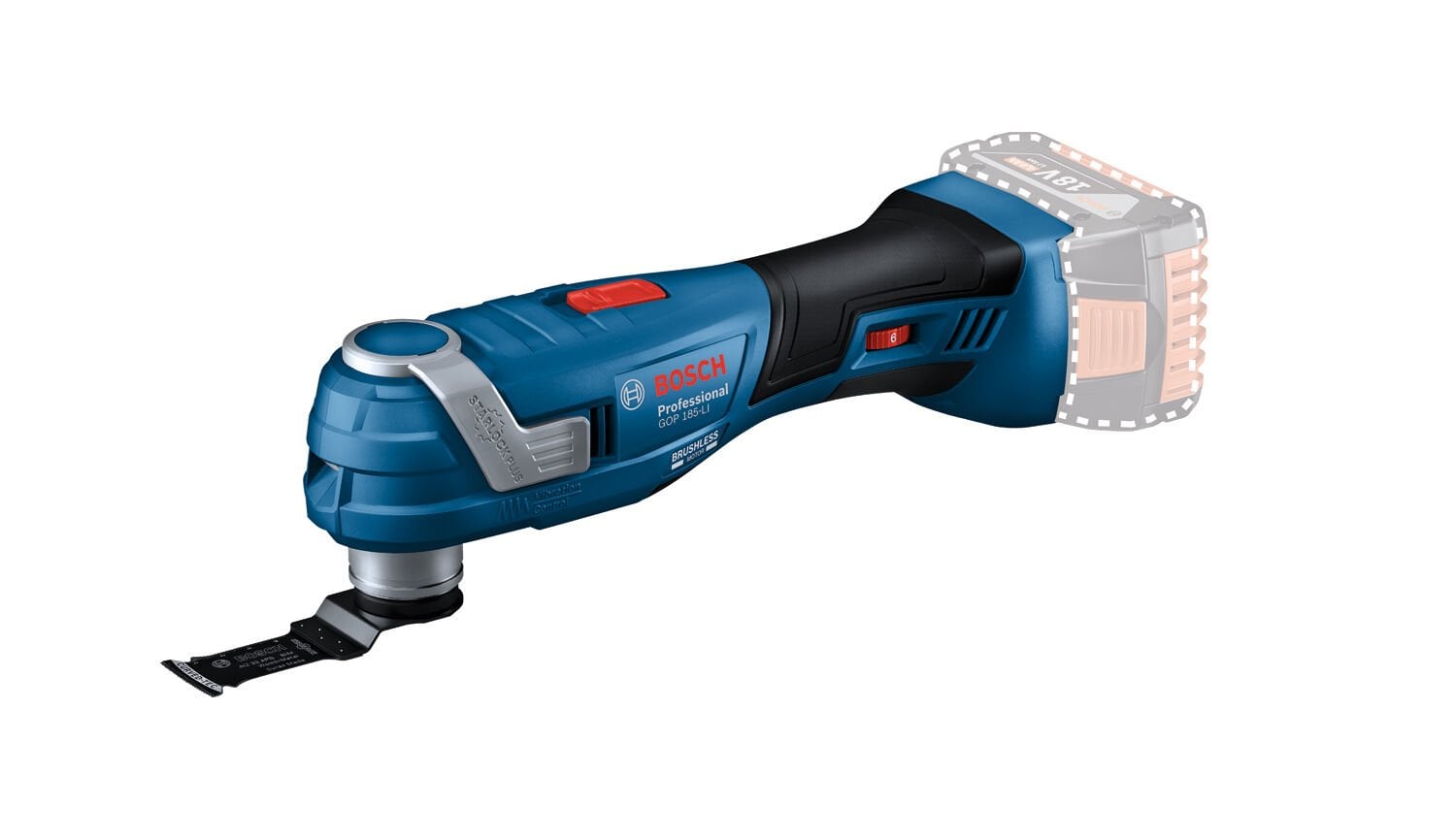 Bosch Akülü Salınım Hareketli Makine GOP 185-LI (Aküsüz) - 06018G2020
