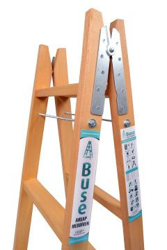 Buse A Tipi Geniş Basamaklı Ahşap Merdiven 8 Basamaklı (260 Cm)
