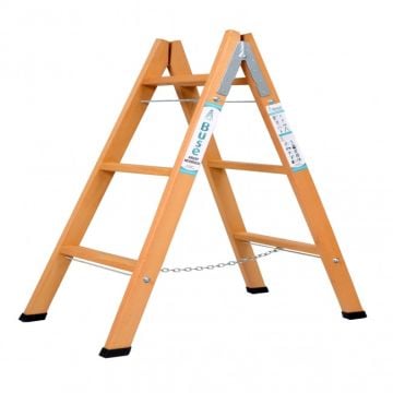 Buse A Tipi Geniş Basamaklı Ahşap Merdiven 8 Basamaklı (260 Cm)