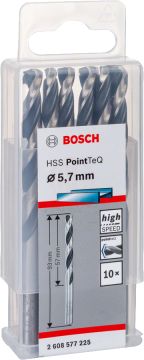 Bosch Metal Matkap Ucu HSS PointTeQ (DIN 338) 5,7 mm (10 Adet) - 2608577225