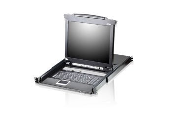 Aten Sürgülü Kasaya Sahip, 17 Arkadan Aydınlatmalı Lcd Ekran, Touchpad İ Ve Türkçe Klavyesi Bulunan 16 Port Ps/2-Usb Kvmp™ (Periferi/ Çevre Cihazlarla (Usb) Bağlantı Kurabilir) Switch, İlave Konsol Girişli