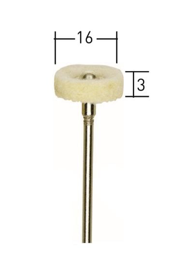 Proxxon Polisaj Ucu 16 mm (2 Adet) (28803)
