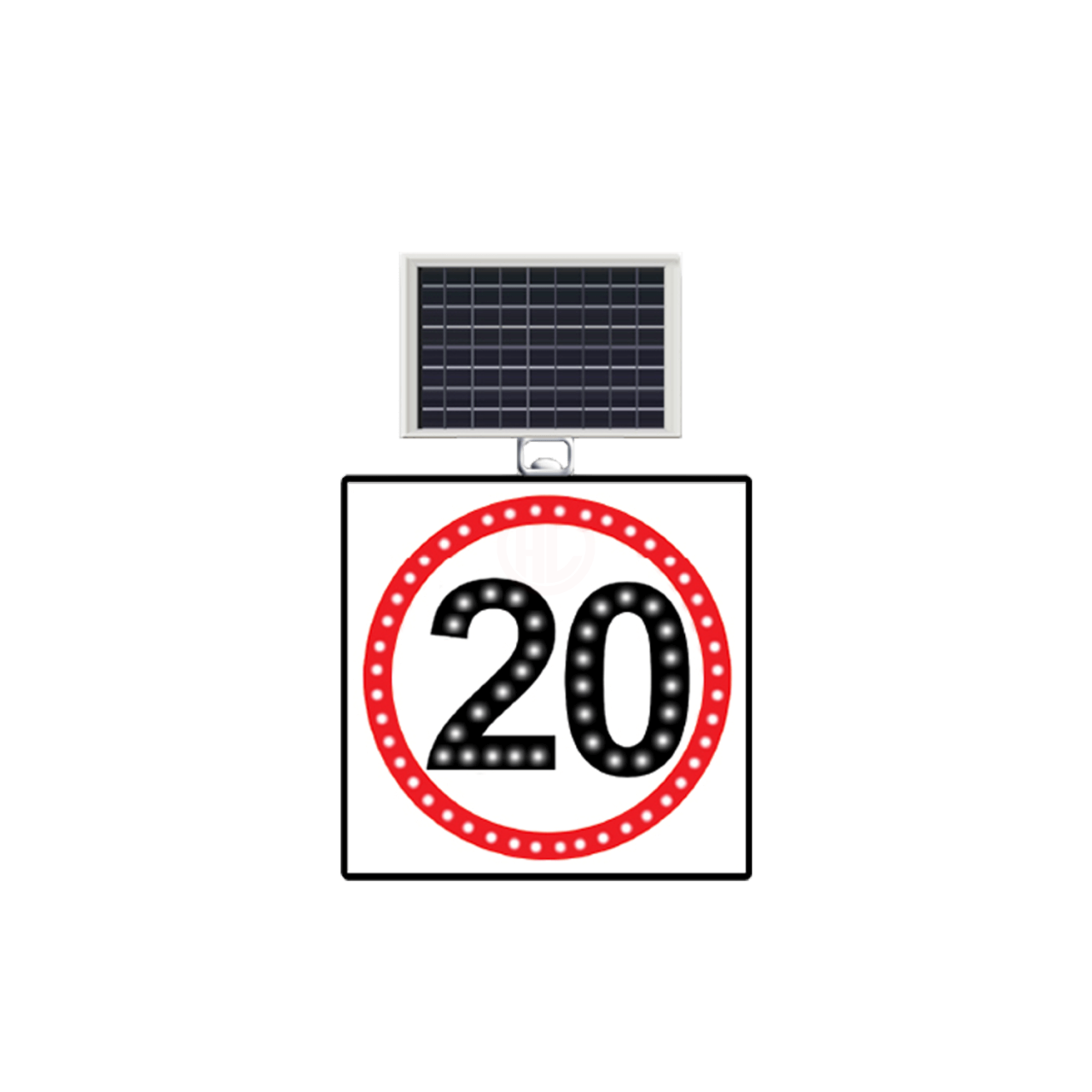 MFK Plastik Hız Limiti 20 Km Levhası 60x60 Cm - MFK9616
