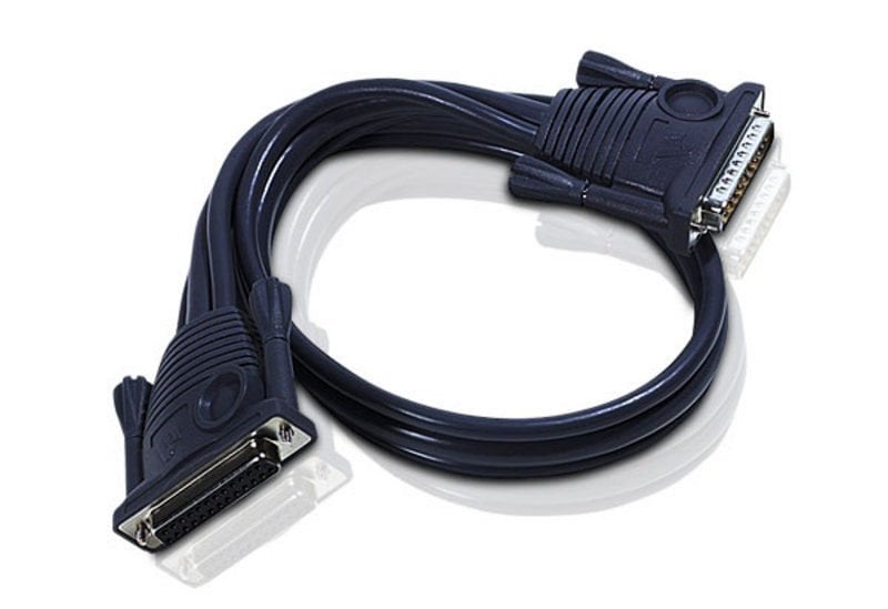 Aten Kvm (Keyboard/Video Monitor/Mouse) Switch Ler İçin Kaskad Bağlantı Kablosu, 15 Mt, D-Sub 25 Erkek Dişi