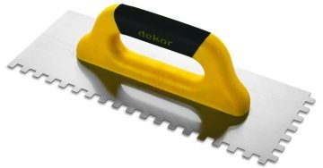 Outlet Dekor Hassan Seramik Malası Kapalı Plastik Saplı Kare Diş 10x10 mm Yay Çeliği 50 Cm