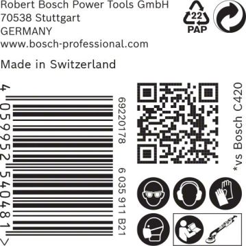 Bosch Ağ Zımpara Expert M480 Ø225 mm 120 Kum (25 Adet) Alçıpan - 2608900710