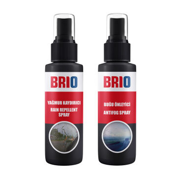 Brio Yağmur Kaydırıcı Sprey 250 Ml + Brio Buğu Önleyici Sprey Buğu Giderici Sprey 250 Ml