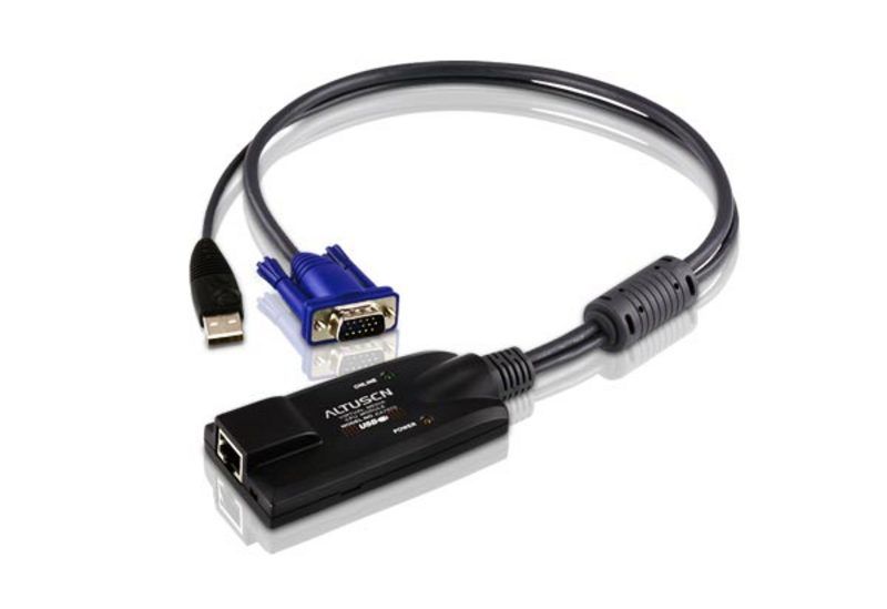Aten Usb Kvm Adaptörü (Cpu Modül), Kvm Kablosunun Pcnin Usb Portuna Bağlanması İçin Adaptör, Maksimum Mesafe 40 Mt, Aten-Kh2508A, Aten-Kh2516A İle Birlikte Kullanılır