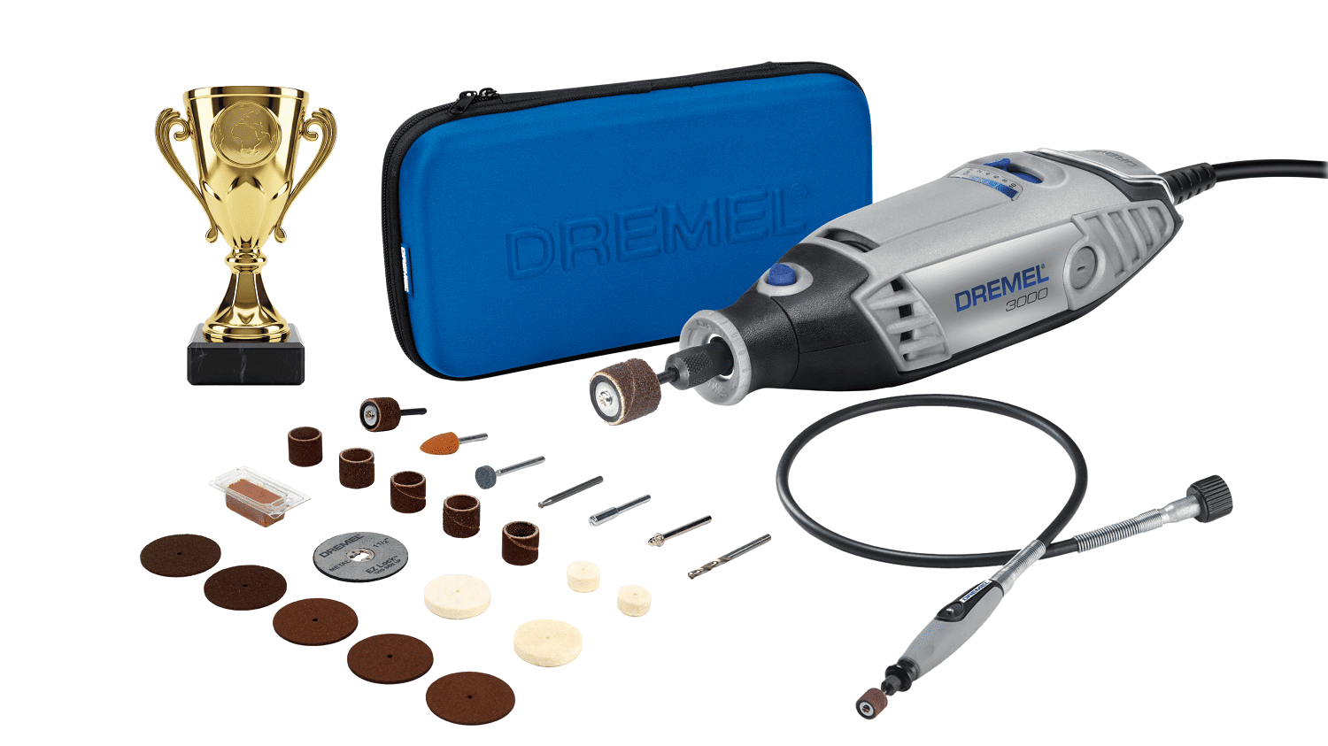 Dremel 3000 Sınırlı Sürüm 2026 Çok Amaçlı El Motoru Hobi ve Hassas İşleme Seti - F0133000WC