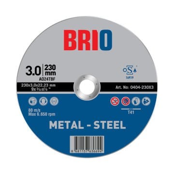 Brio Kesme Taşı 230X3 2'li