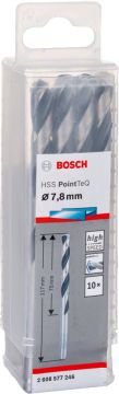 Bosch Metal Matkap Ucu HSS PointTeQ (DIN 338) 7,8 mm (10 Adet) - 2608577246