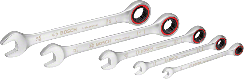 Bosch Profesyonel Cırcırlı Anahtar Seti 5 Parça