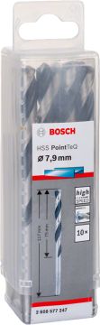 Bosch Metal Matkap Ucu HSS PointTeQ (DIN 338) 7,9 mm (10 Adet) - 2608577247