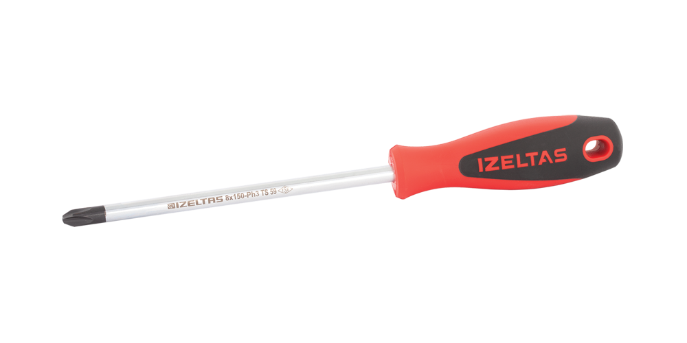 İzeltaş Yıldız Uçlu Tornavida Ergonomik Seri 4,5x80 mm