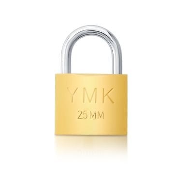 Yuma Kilit Ymk Eko Döküm Kısa Kancalı Asma Kilit Sarı 25 Mm