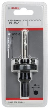 Bosch HSS-Bi Metal Delik Açma Testeresi Adaptör 32-210 mm 11 mm - 2609390034