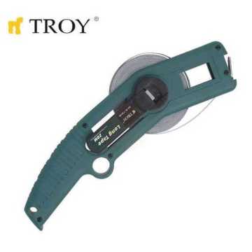 Troy 23145 İskandil Çelik Metre (50m, 13×0.18mm)