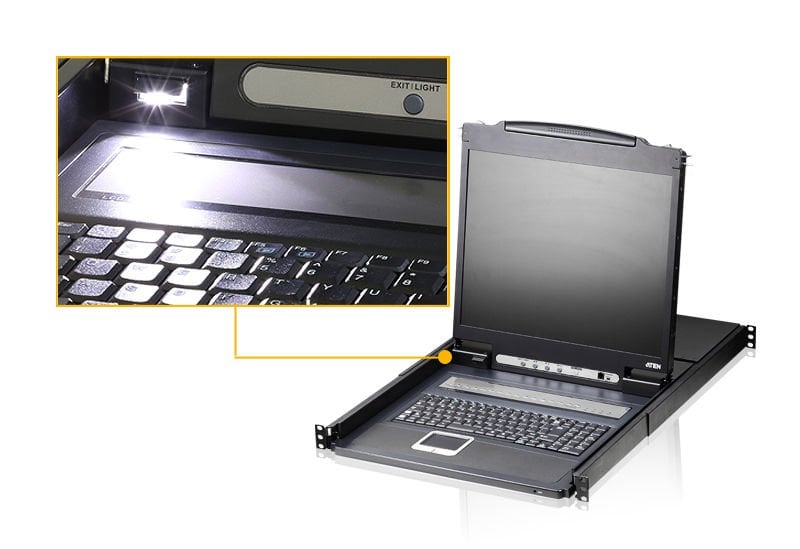 Aten 19 İnç Lcd Kvm Switch, Türkçe Klavyeli