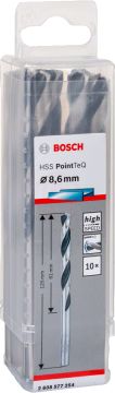 Bosch Metal Matkap Ucu HSS PointTeQ (DIN 338) 8,6 mm (10 Adet) - 2608577254