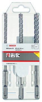 Bosch SDS Plus-5X Kırıcı Delici Uç Set (3 Parça Ø6-10 mm) - 2608833912