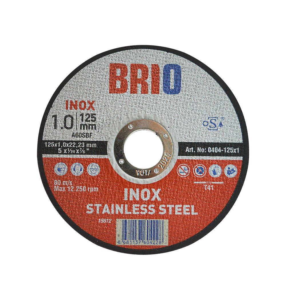 Brio Kesme Taşı 125X1 Inox